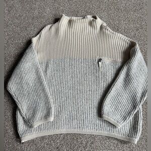 Varley Darwell Two-Tone Cowl Neck Sweater
